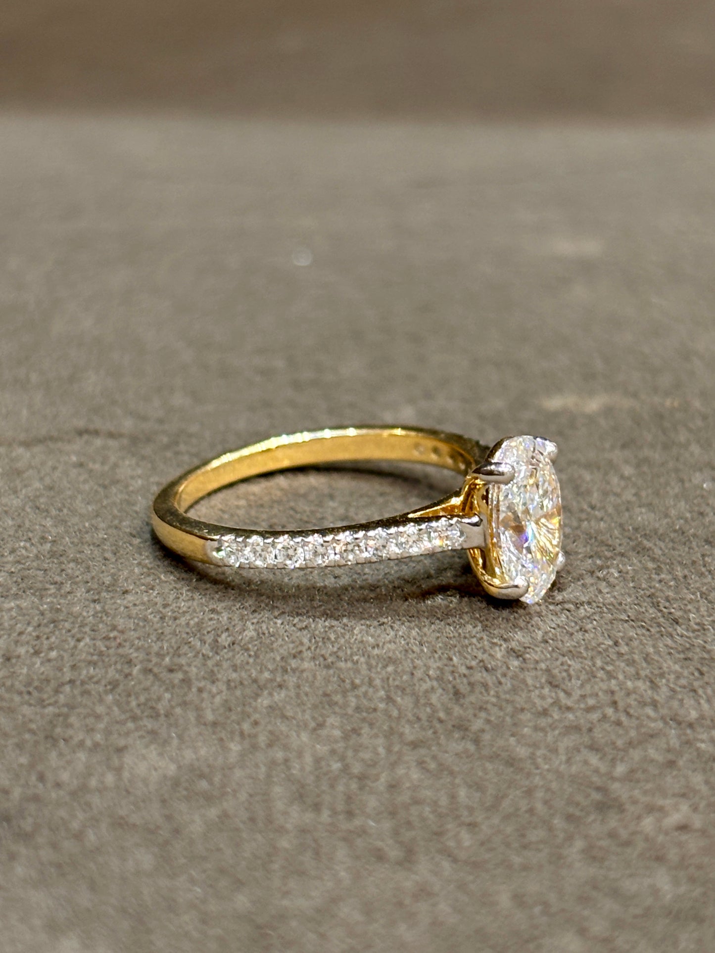 Regal Crown Lab Diamond Ring