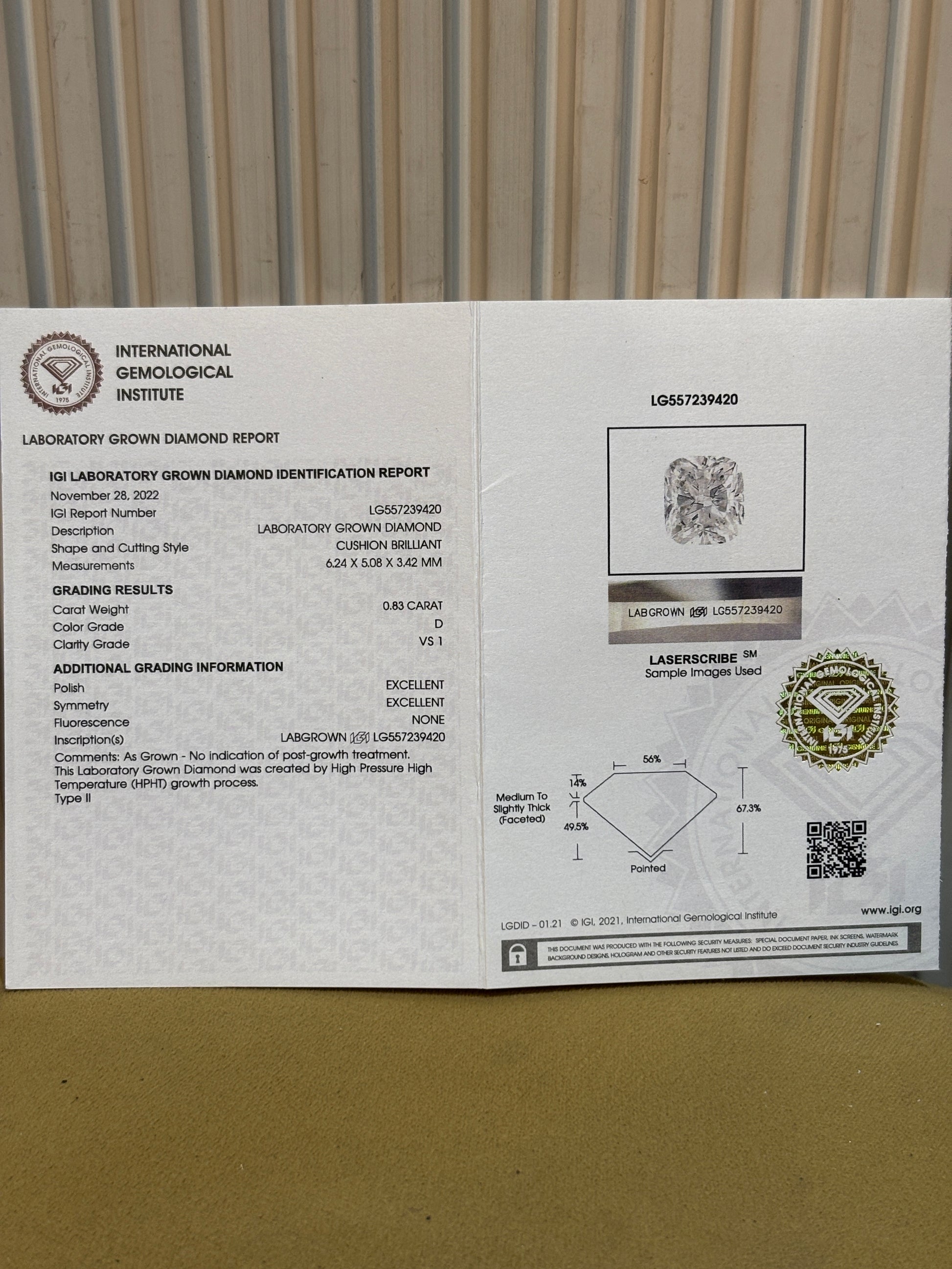 Calista Cove Lab Diamond Ring