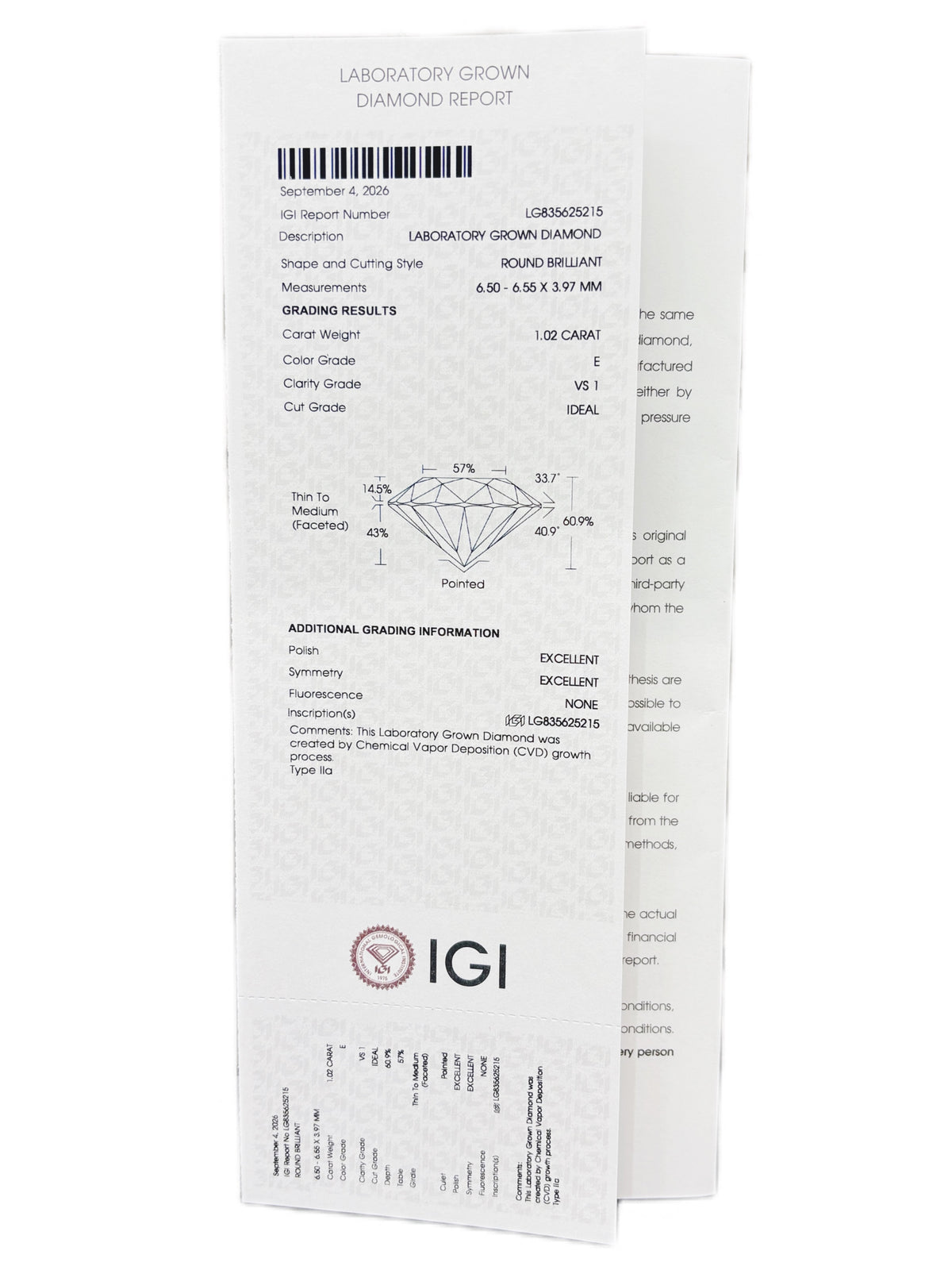Elena Gemini Lab Diamond Ring