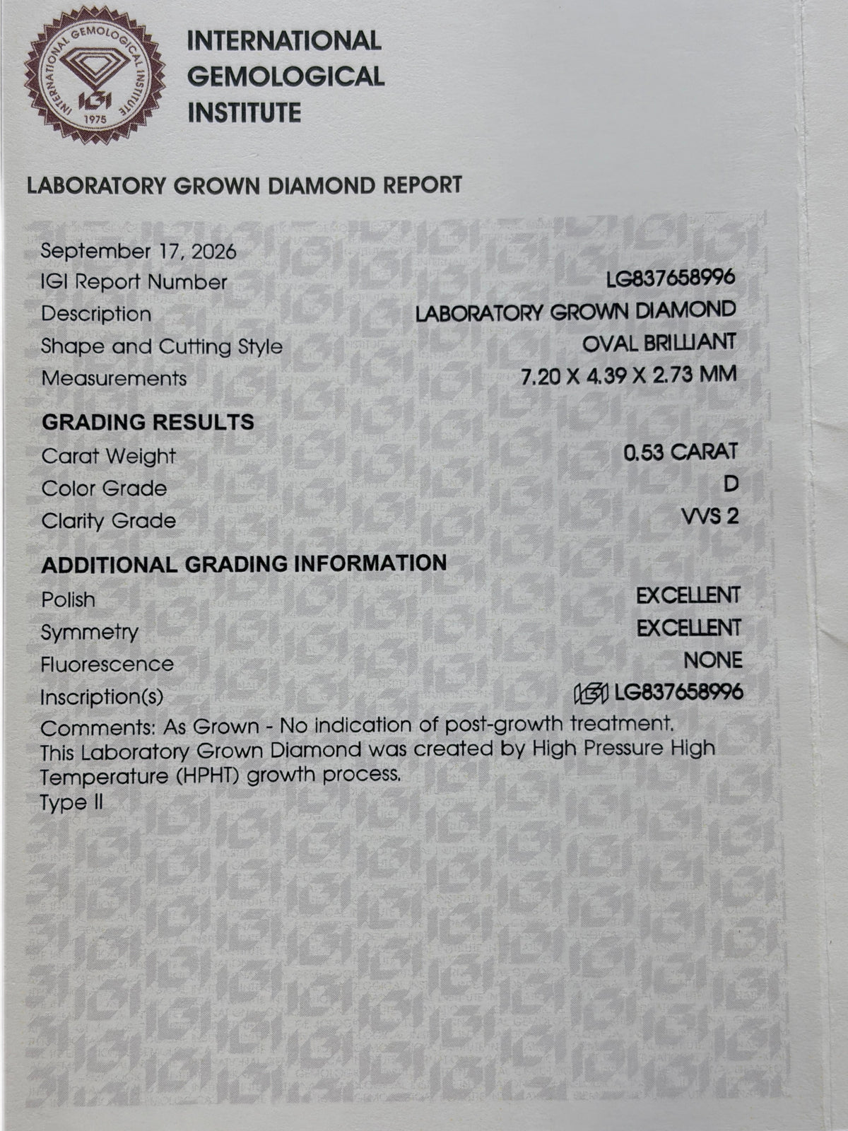 Eda Arc Lab Diamond Ring