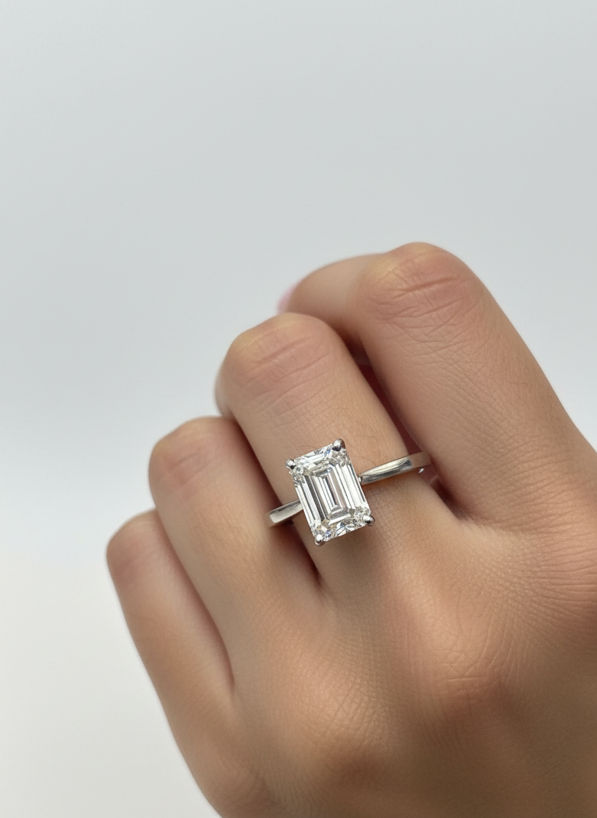 Crest Eternity Lab Diamond Ring