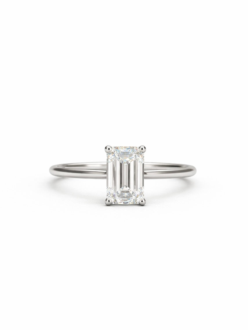 Crest Pavilion Lab Diamond Ring