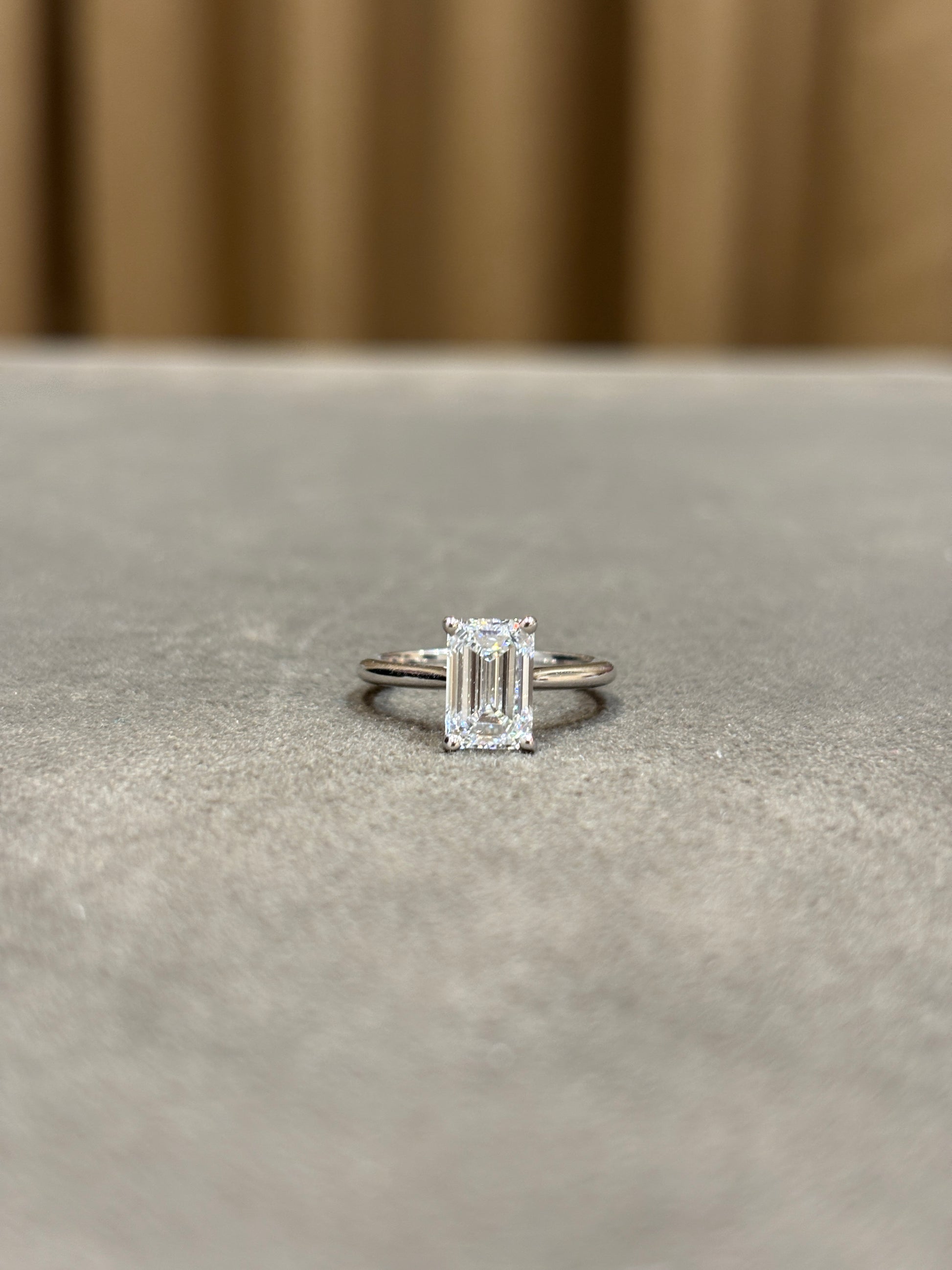 Crest Pavilion Lab Diamond Ring