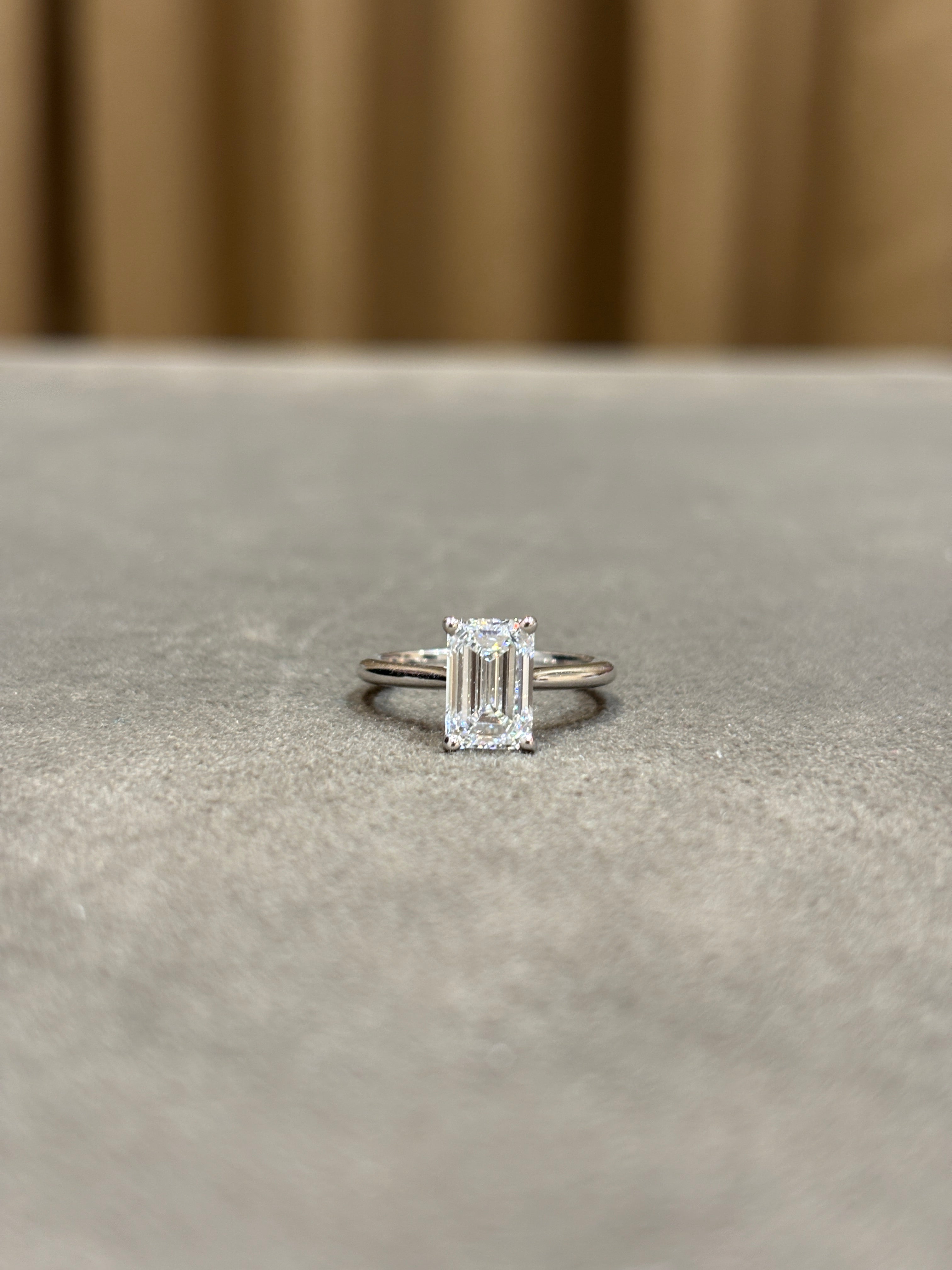 Crest Pavilion Lab Diamond Ring