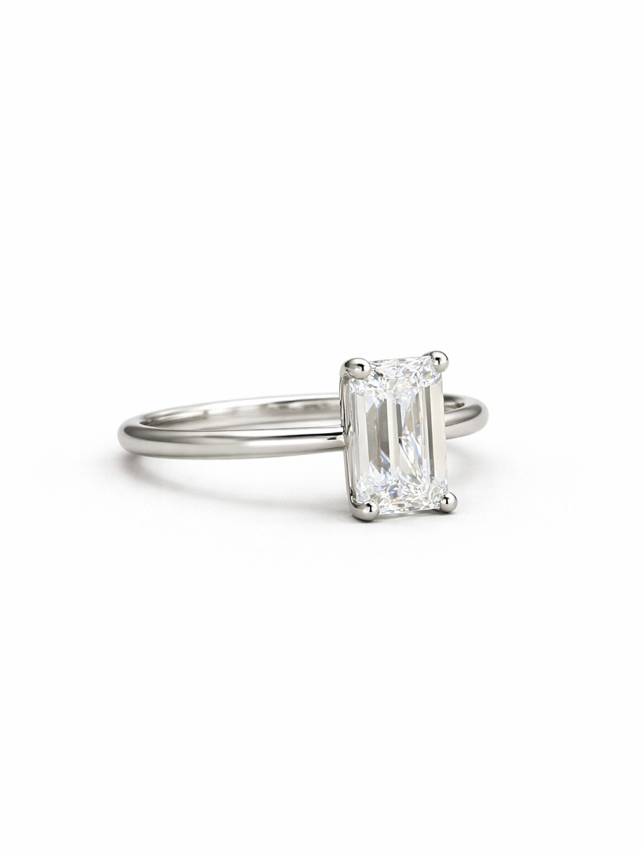 Crest Pavilion Lab Diamond Ring