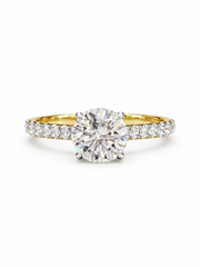 Sona Arc Lab Diamond Ring