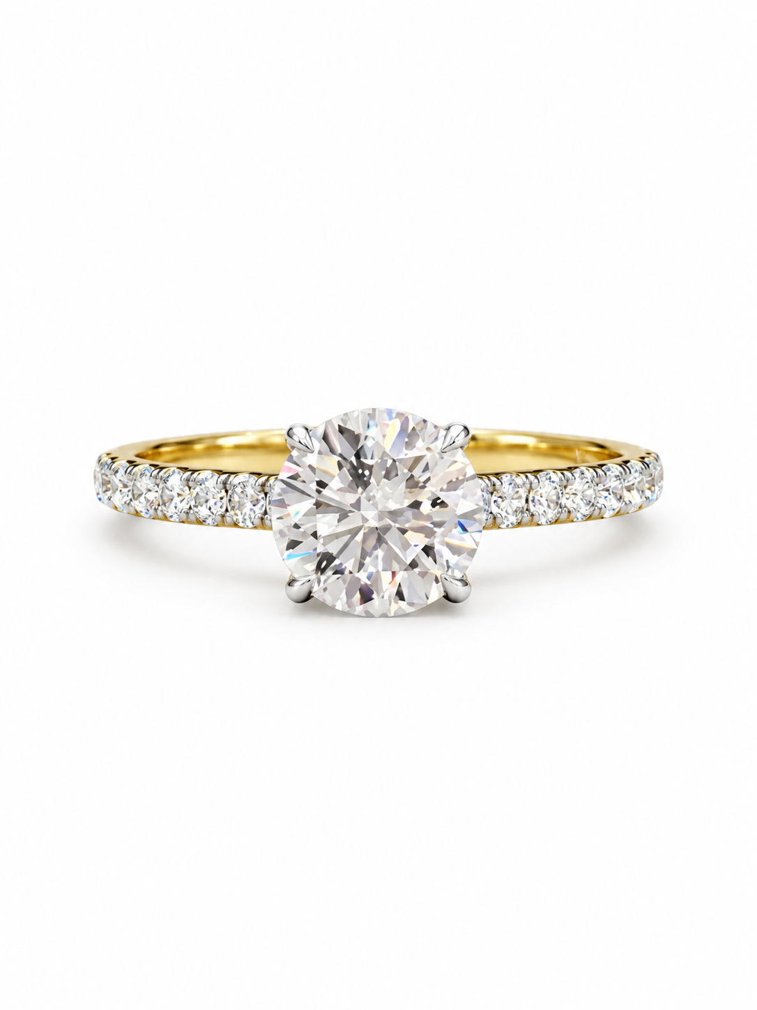 Sona Arc Lab Diamond Ring