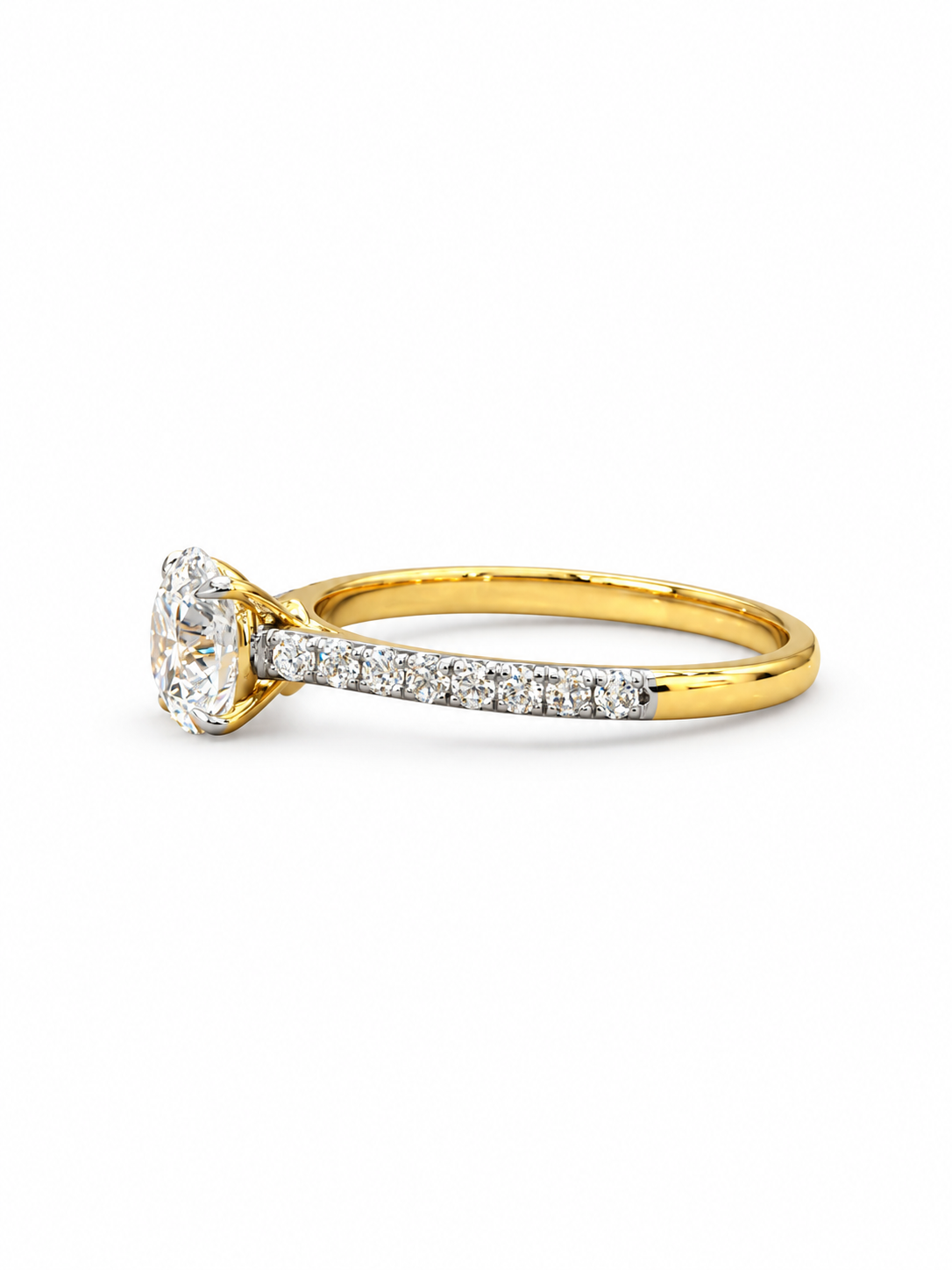 Sona Arc Lab Diamond Ring