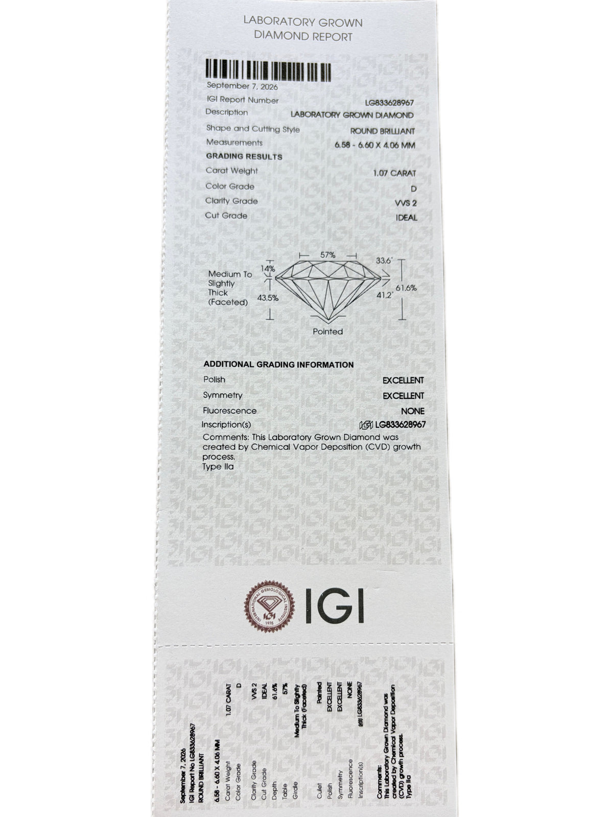 Sona Arc Lab Diamond Ring