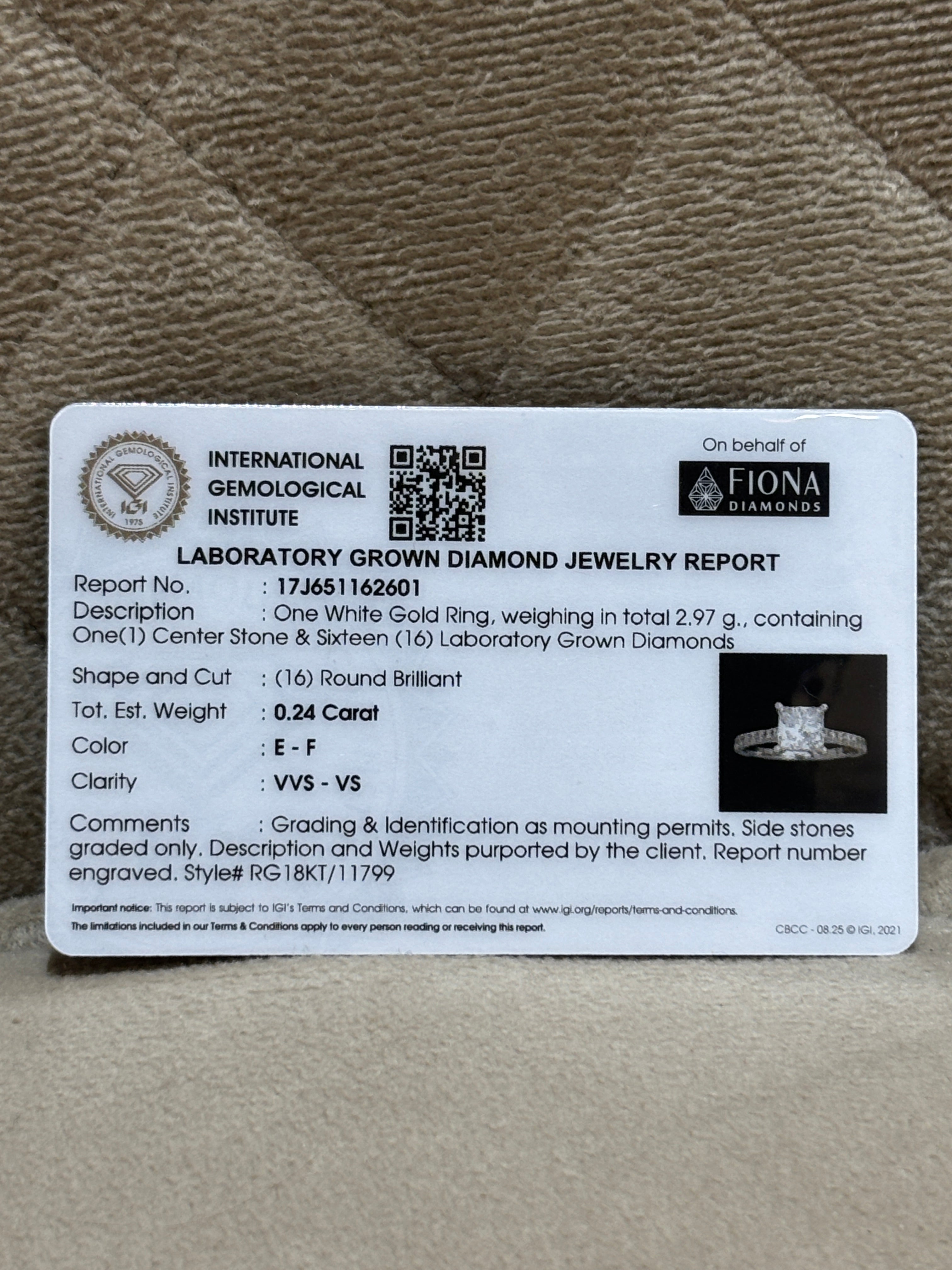 Zorava Bliss Lab Diamond Ring