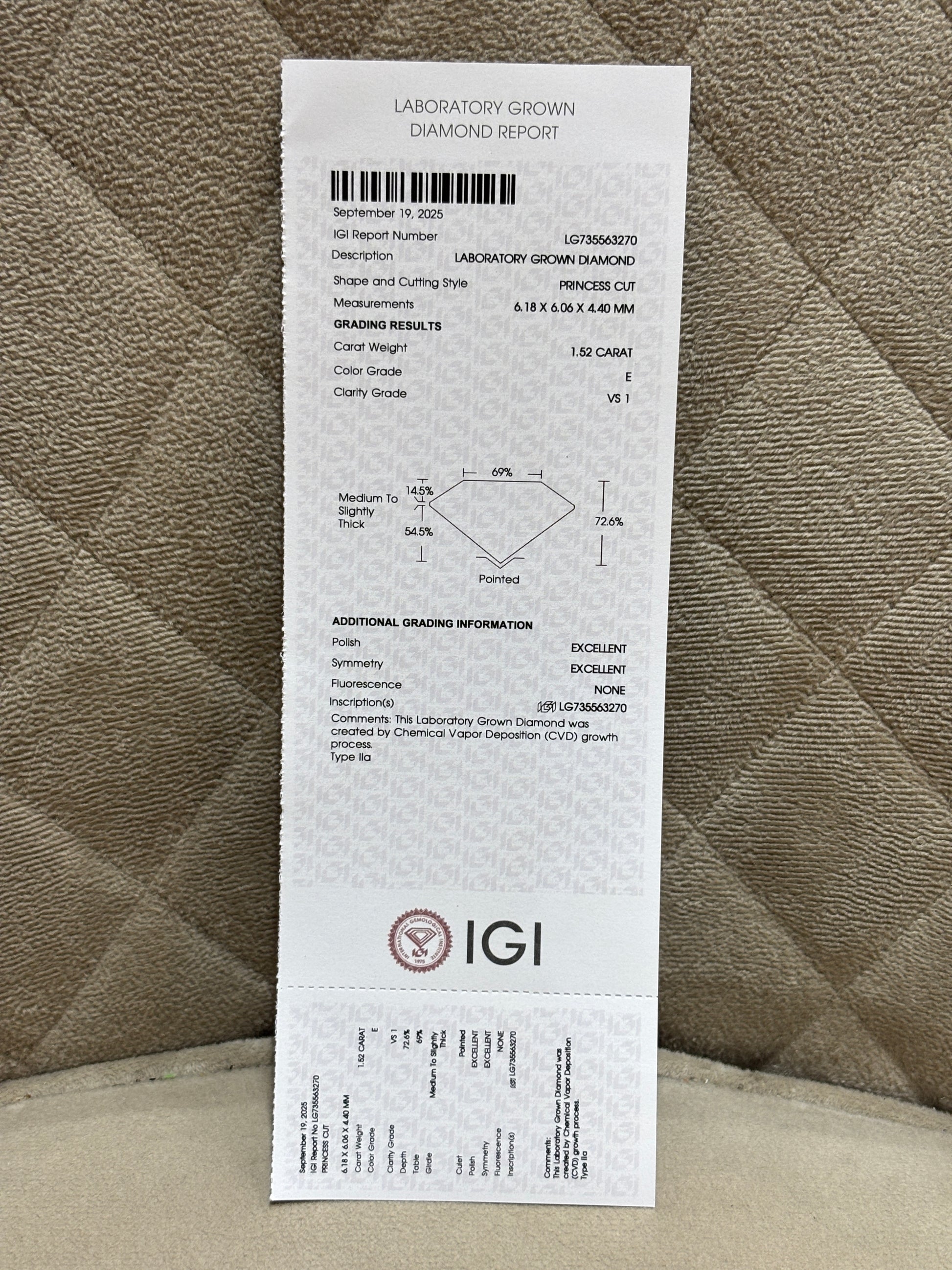 Zorava Bliss Lab Diamond Ring