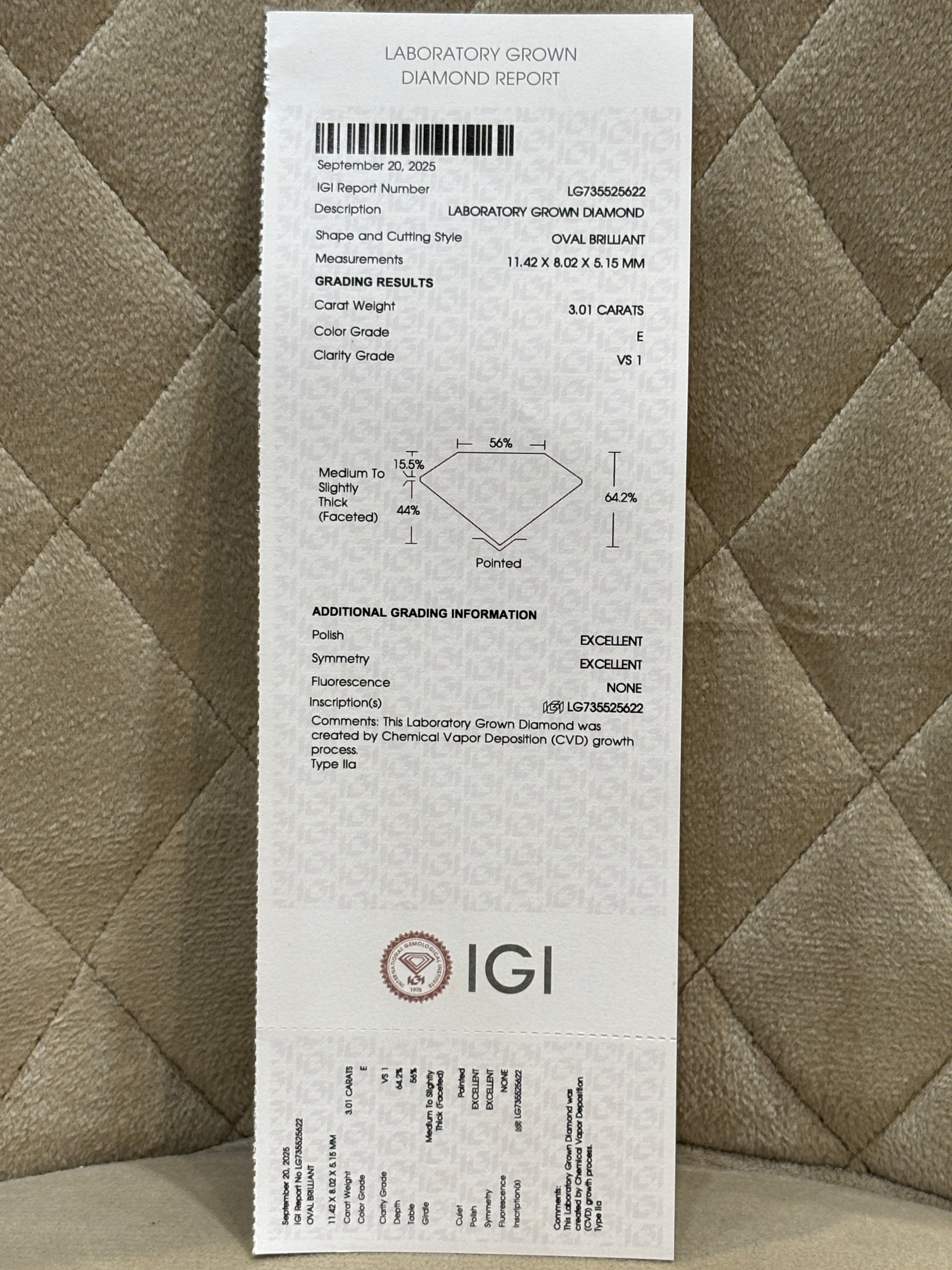 Mystique Soleil Lab Diamond Ring