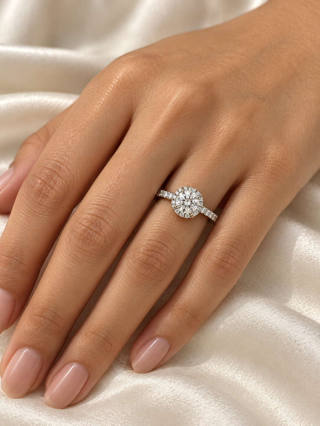 Rosemary Geranium Lab Diamond Ring