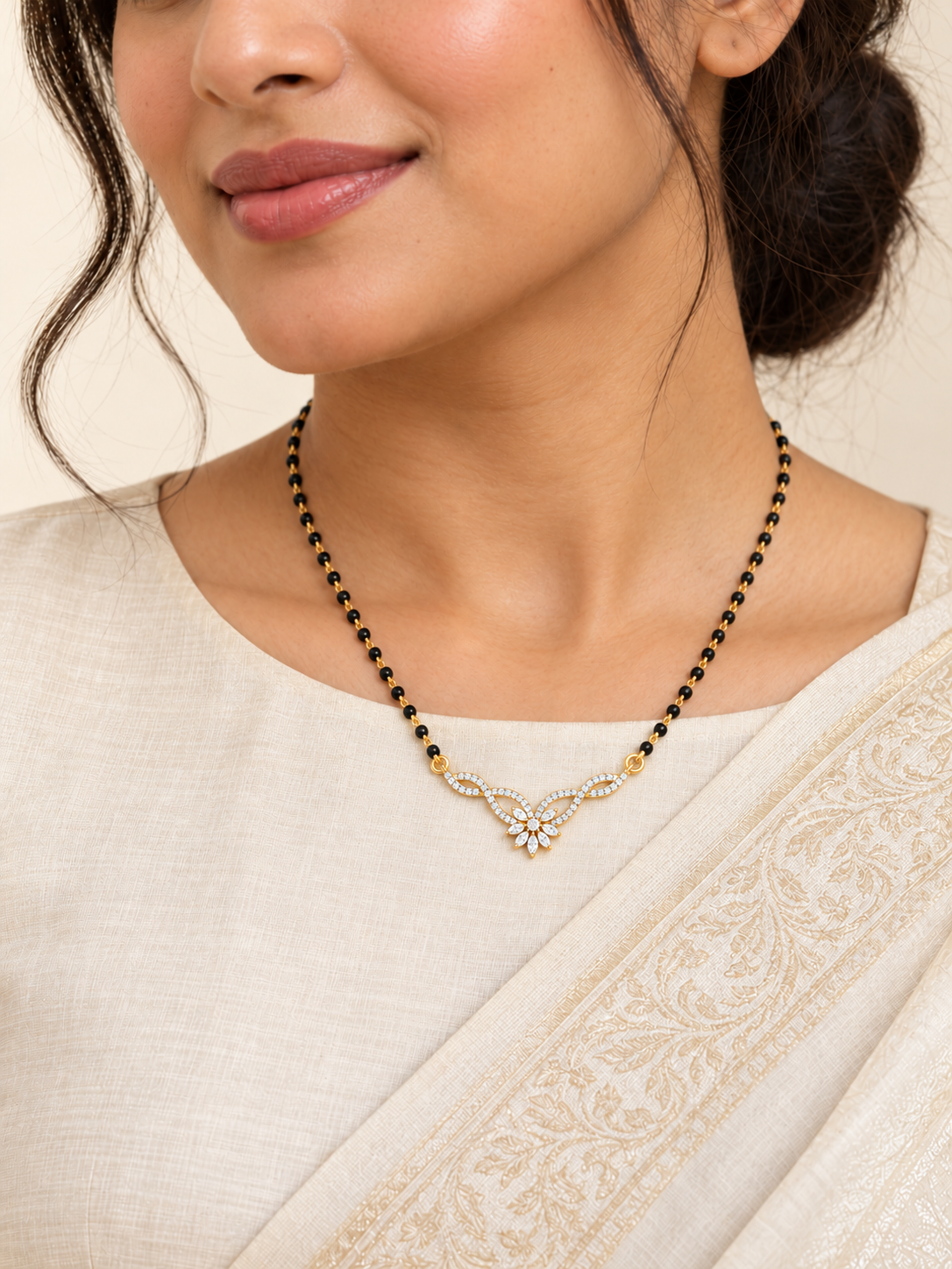 Calla Plum Lab Diamond Pendant