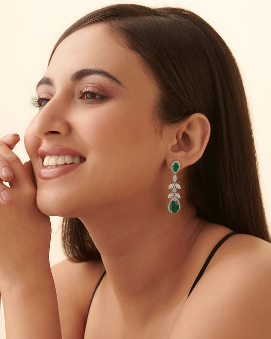 Chandralekha Lab Diamond Earrings - Fiona Diamonds - Fiona Diamonds
