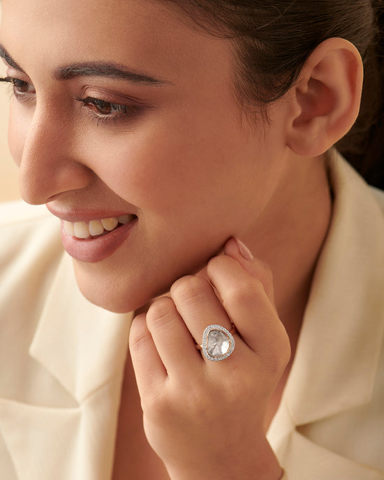 Aditya Polki Lab Diamond Ring - Fiona Diamonds - Fiona Diamonds