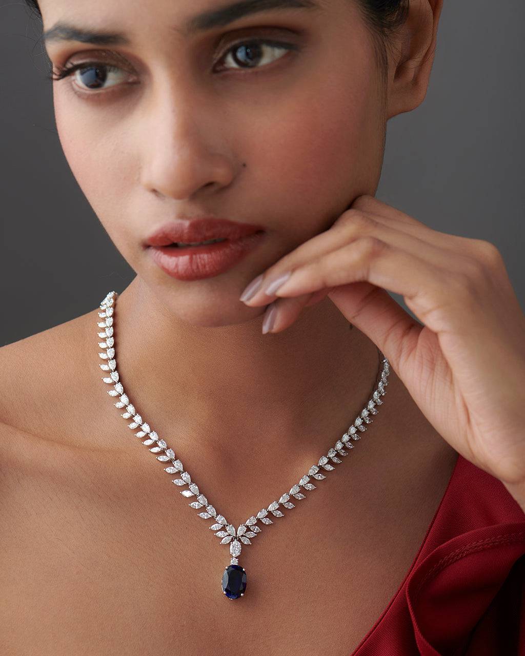 Seraphina Lab Diamond Necklace - Graceful Radiance - Fiona Diamonds - Fiona Diamonds