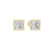 0.88 Lab Grown Diamond Earrings in 18kt Gold Vermeil