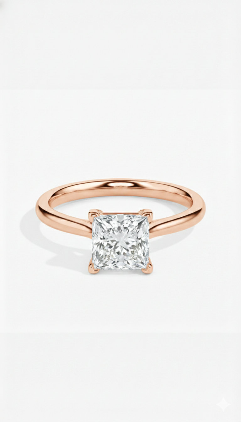 Khushoka Pitara – Princess Cut Diamond Set - Fiona Diamonds - Fiona Diamonds
