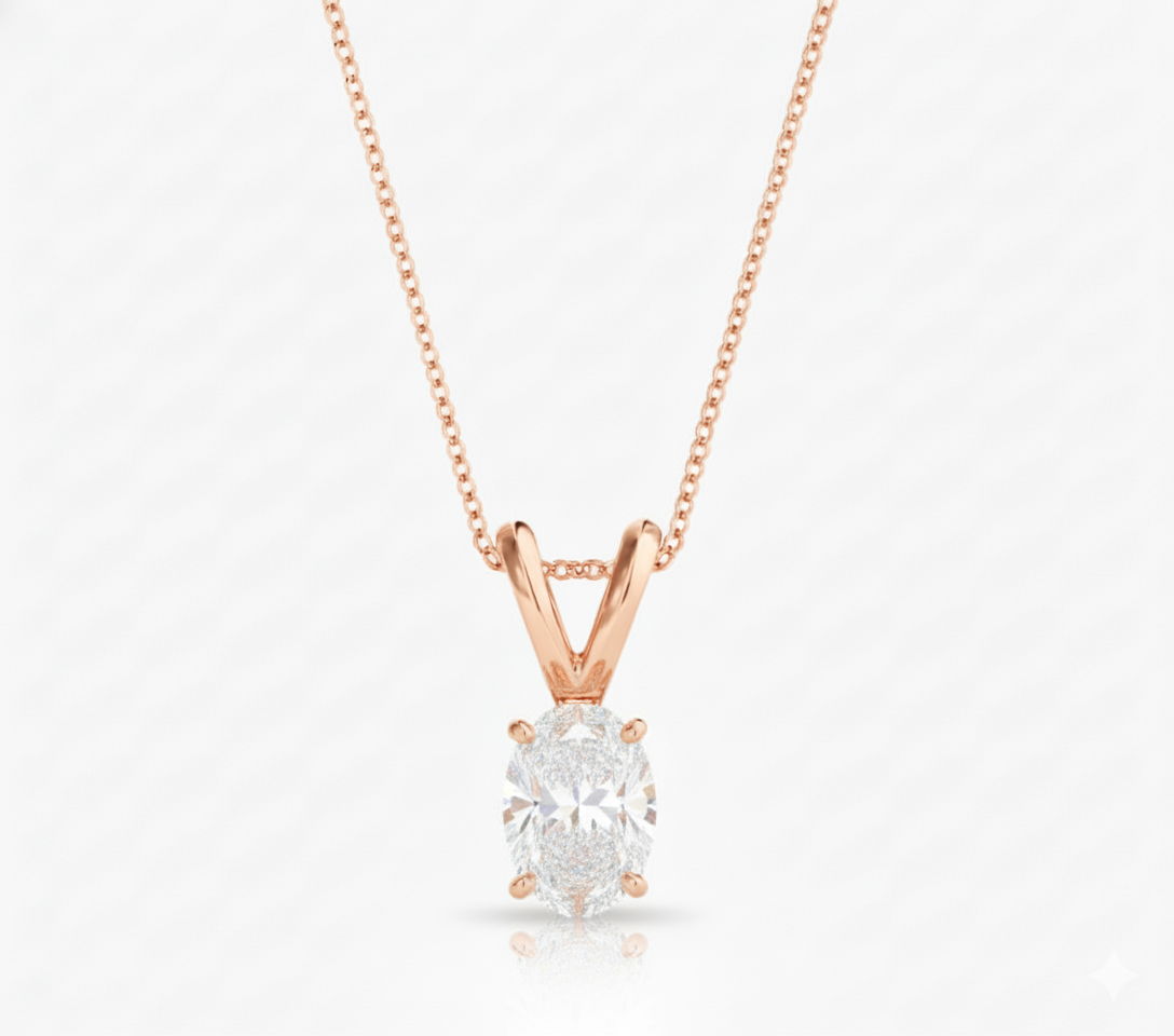 Khushoka Pitara – Oval Cut Diamond Set - Fiona Diamonds - Fiona Diamonds