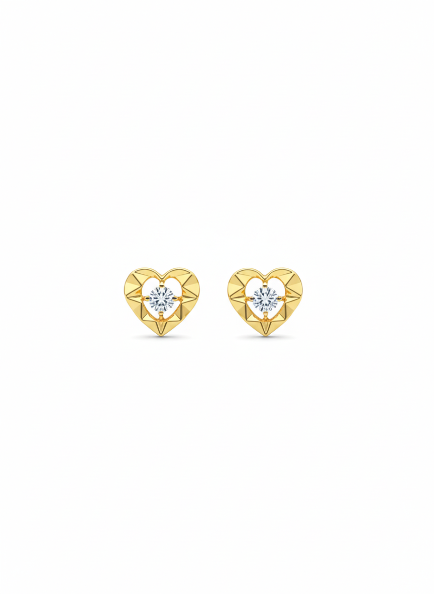 Avythera Lab Grown Diamond Earring in 18kt Gold Vermeil - Fiona Diamonds - Fiona Diamonds