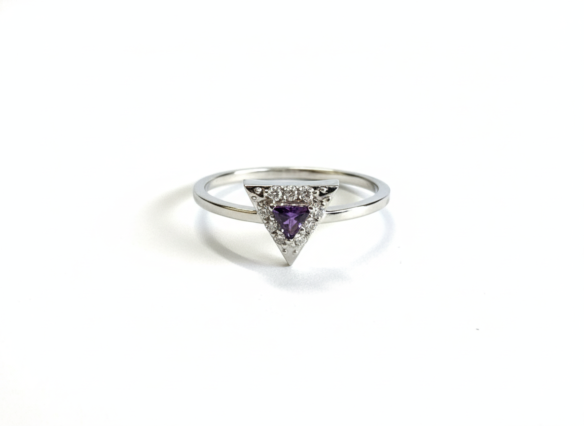 Qyveris Lab Grown Diamond Ring in 18kt Gold Vermeil - Fiona Diamonds - Fiona Diamonds