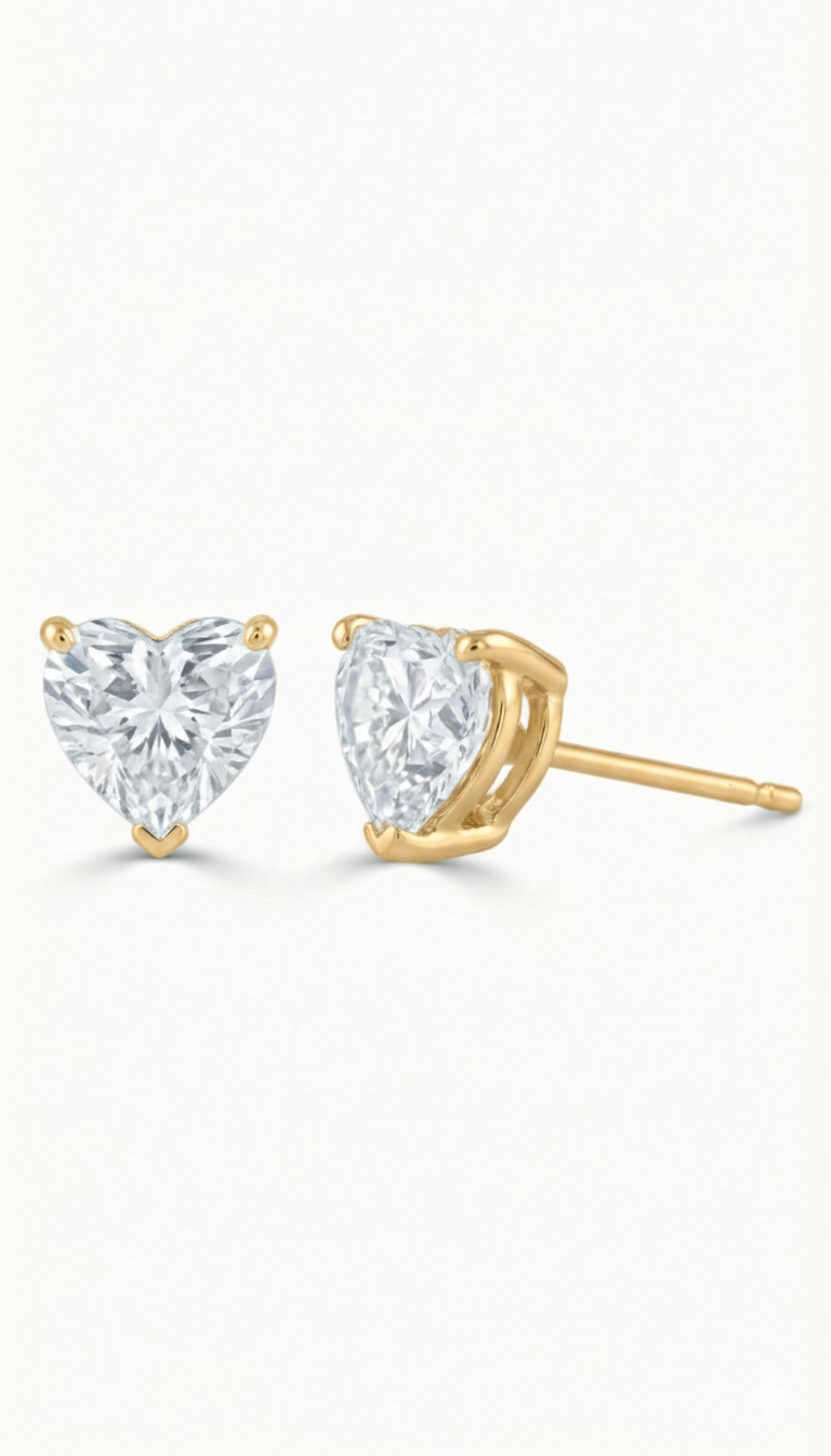 Khushoka Pitara – Heart Cut Diamond Set - Fiona Diamonds - Fiona Diamonds