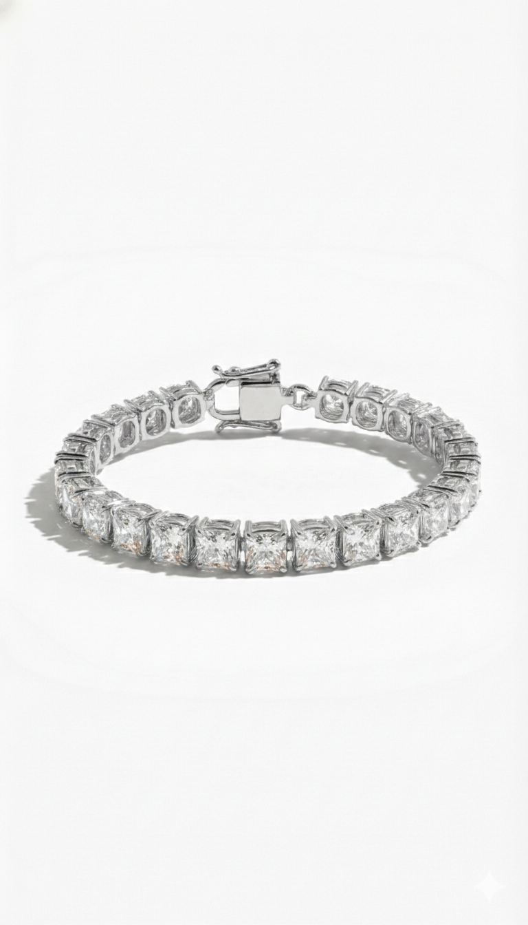 Khushoka Pitara – Princess Cut Diamond Set - Fiona Diamonds - Fiona Diamonds