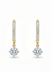 Myna Twist Lab Diamond Earring