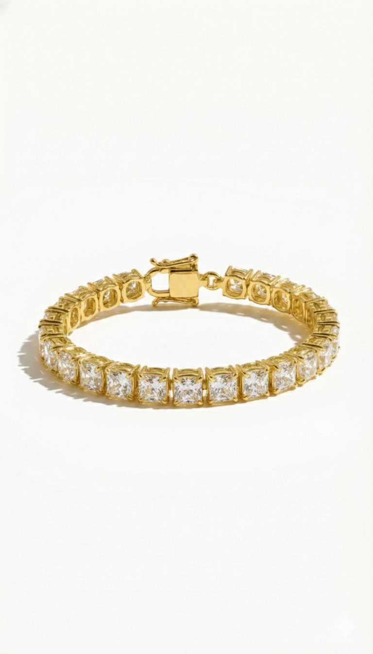 Khushoka Pitara – Princess Cut Diamond Set - Fiona Diamonds - Fiona Diamonds