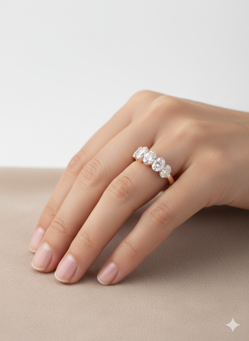 Xyrexia Band Lab Diamond Ring - Fiona Diamonds - Fiona Diamonds