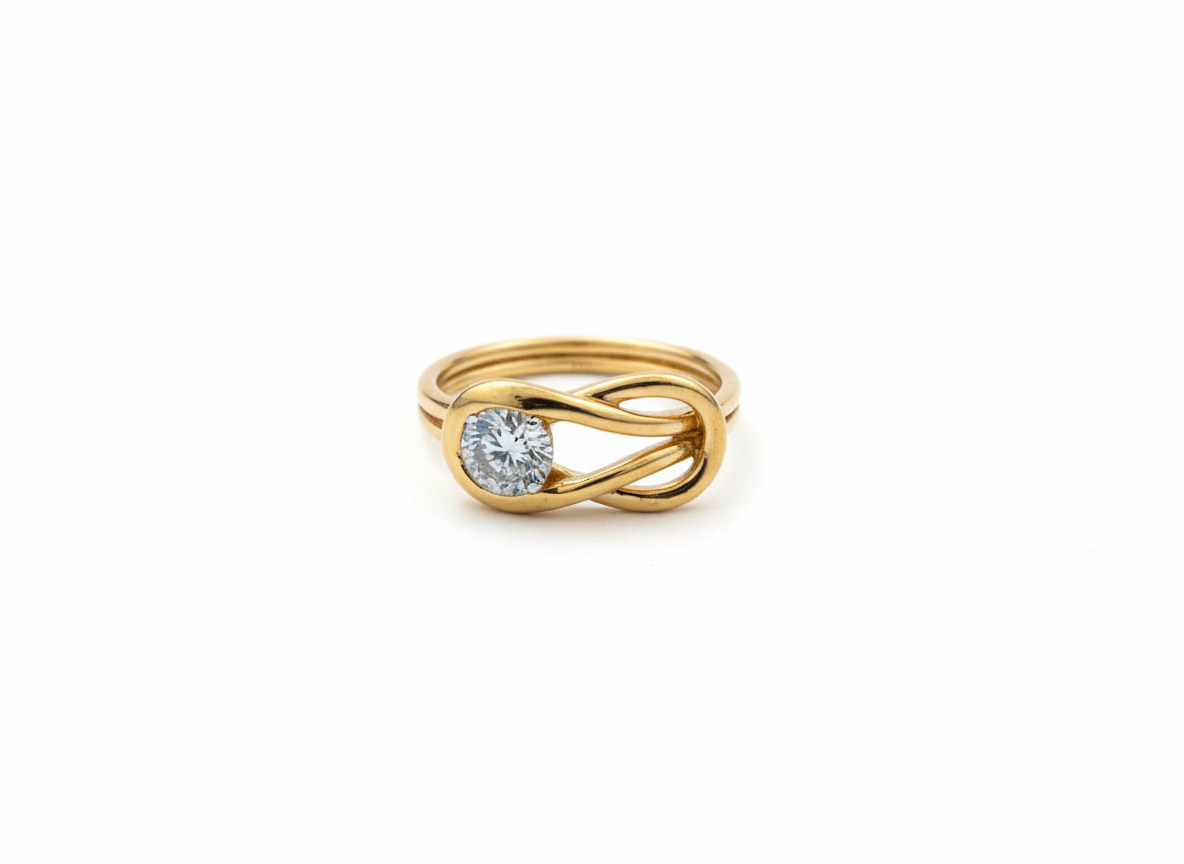 Xyrelora Lab Grown Diamond Ring in 18kt Gold Vermeil - Fiona Diamonds - Fiona Diamonds