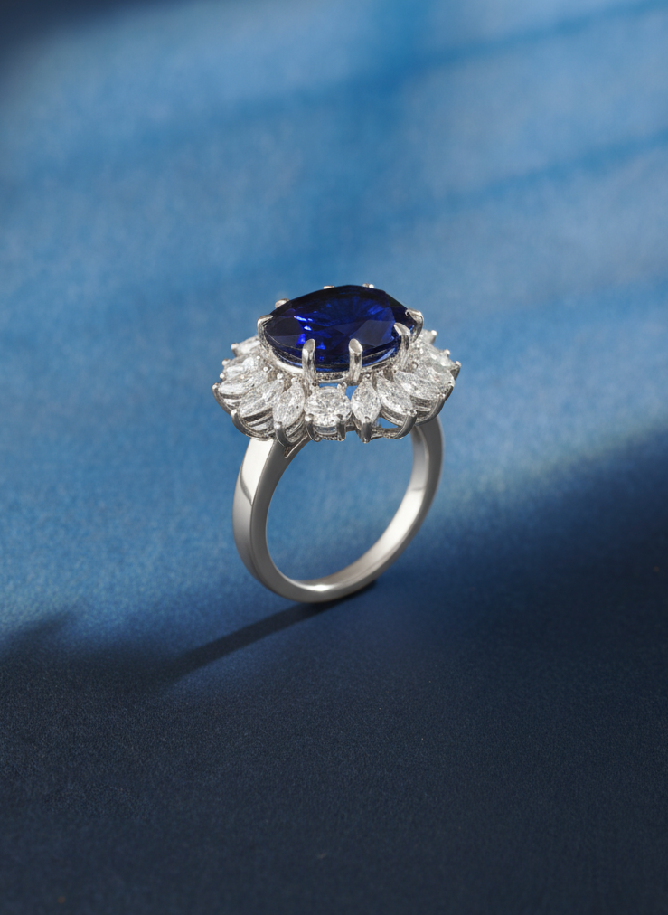 Alcyone Lab Diamond Ring - Elegant & Chic