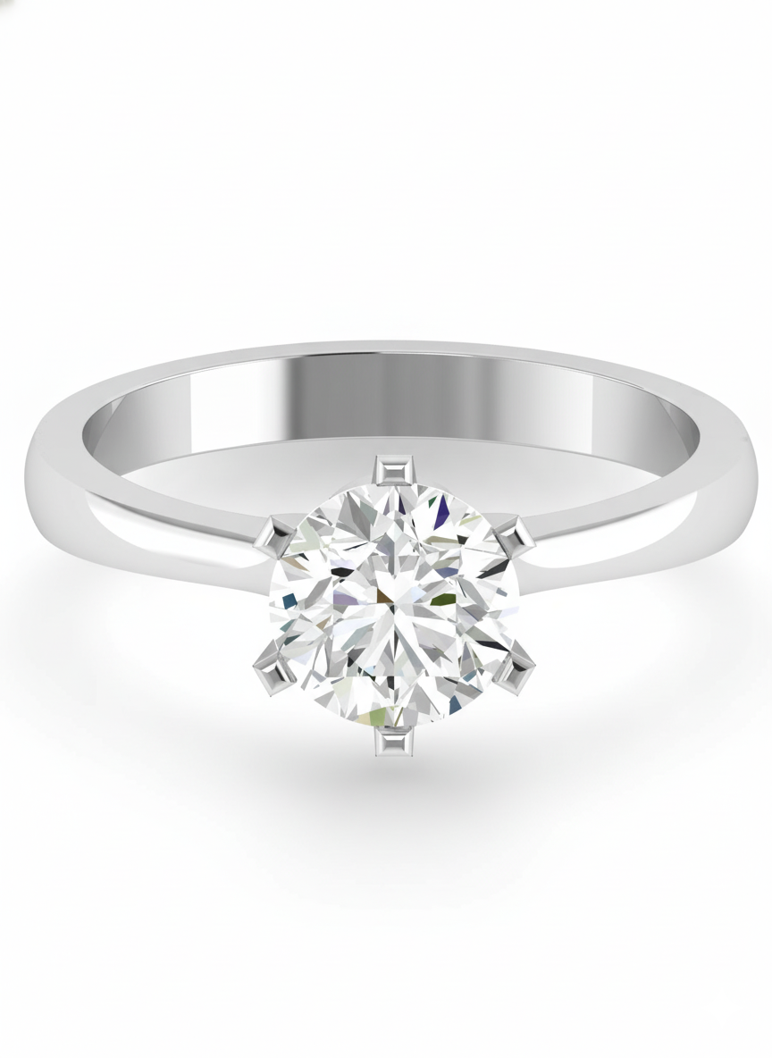 Qianru Lab Diamond Ring – Bold & Refined
