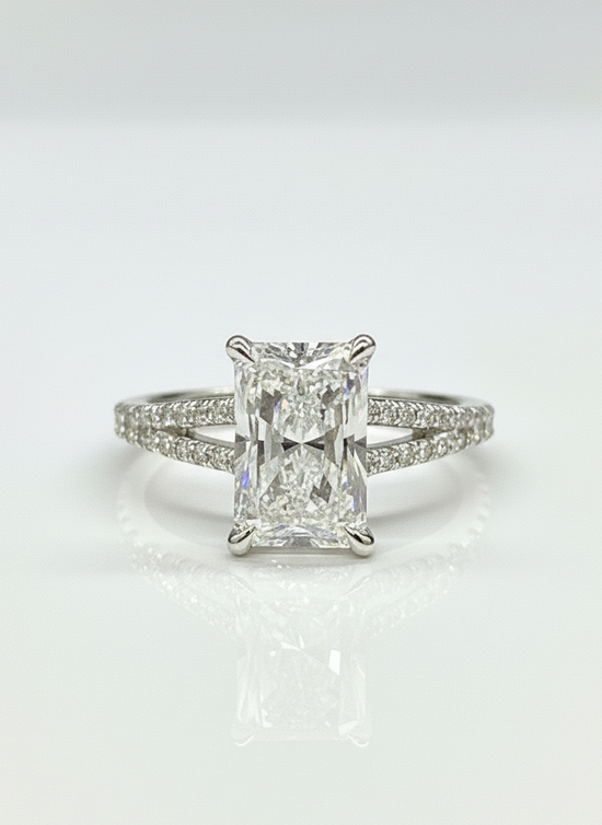 Fantasy 2ct Lab Grown Diamond Ring - Radiant & Chic - Fiona Diamonds - Fiona Diamonds