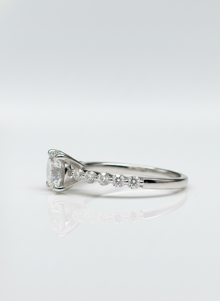 Inspire 1.32ct Lab Grown Diamond Ring - Radiant & Sophisticated - Fiona Diamonds - Fiona Diamonds