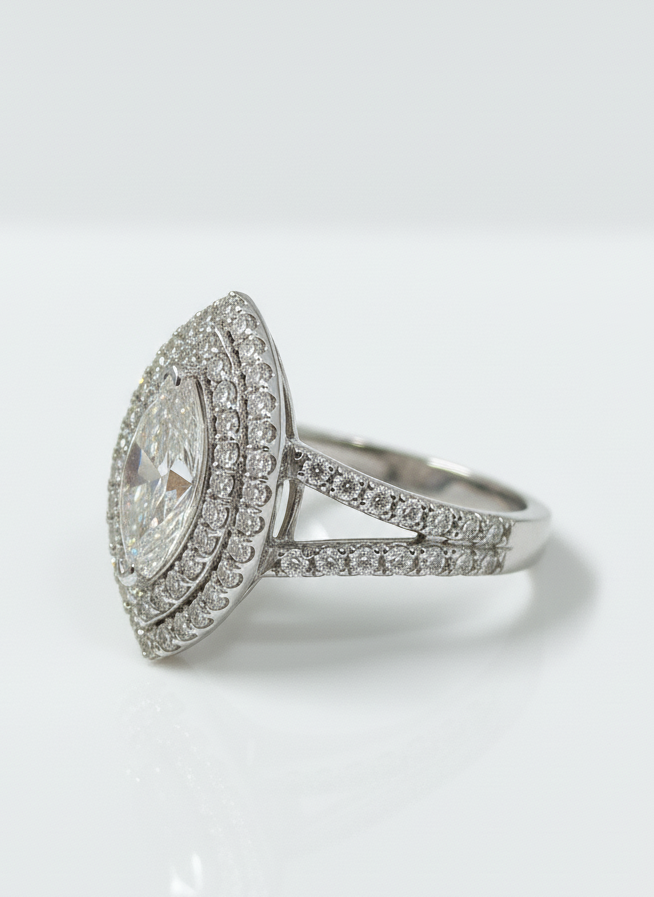 Youthful 1ct Marquise Lab Diamond Ring - Vibrant Elegance by Fiona Diamonds - Fiona Diamonds - Fiona Diamonds