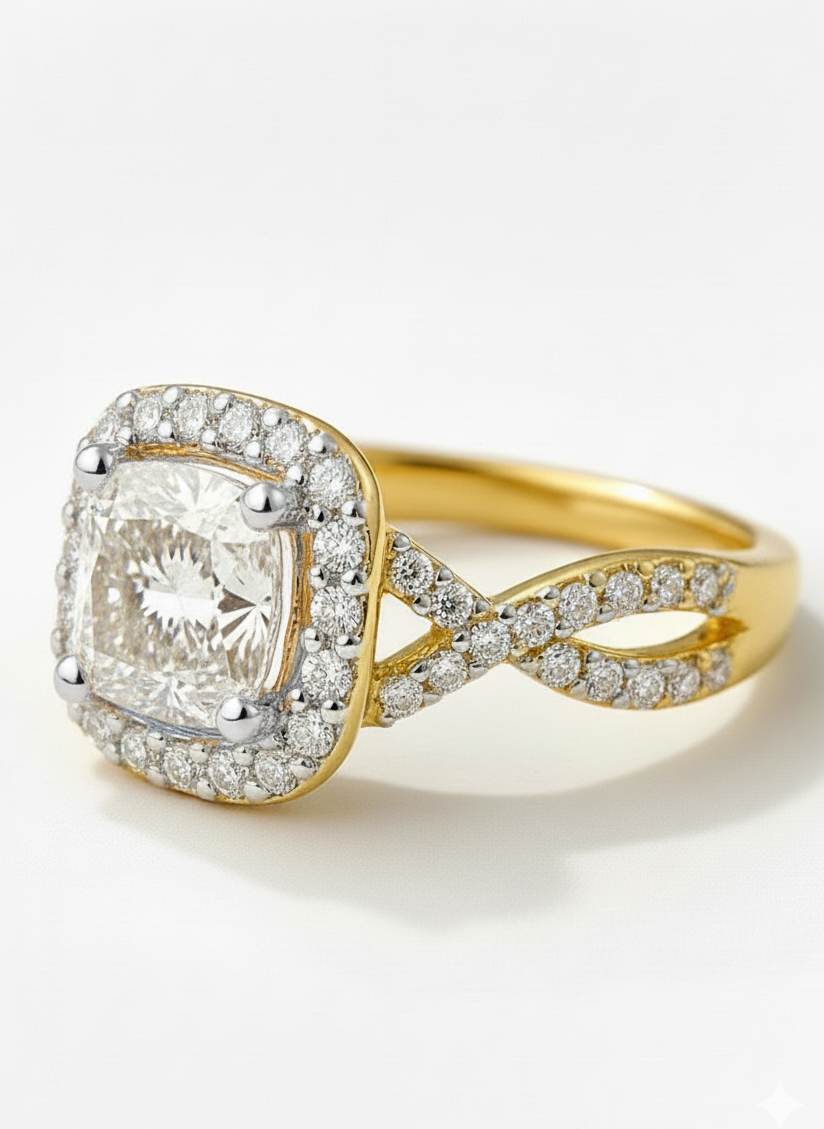 Haolin Lab Diamond Ring – Soft Spark