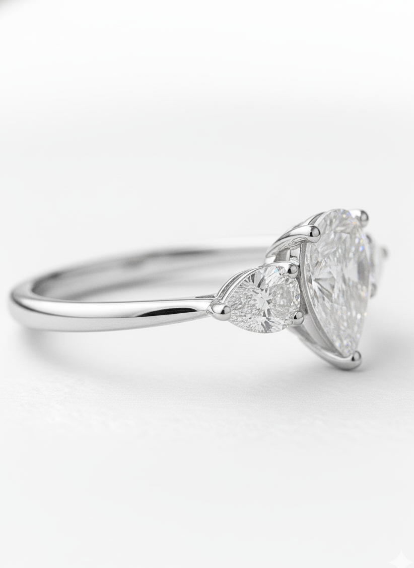 Ziyan Lab Diamond Ring – Purple Charm - Fiona Diamonds - Fiona Diamonds