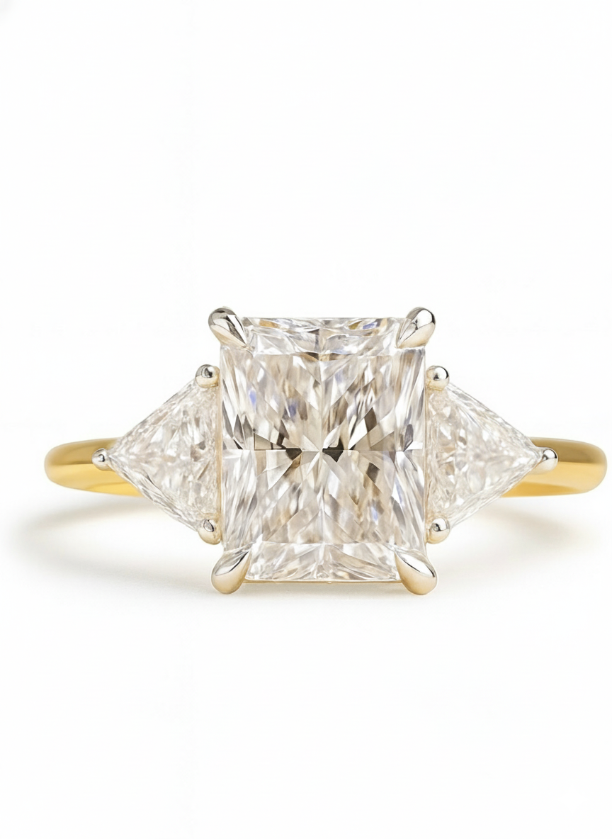 Lianhua Lab Diamond Ring – Floral Glow