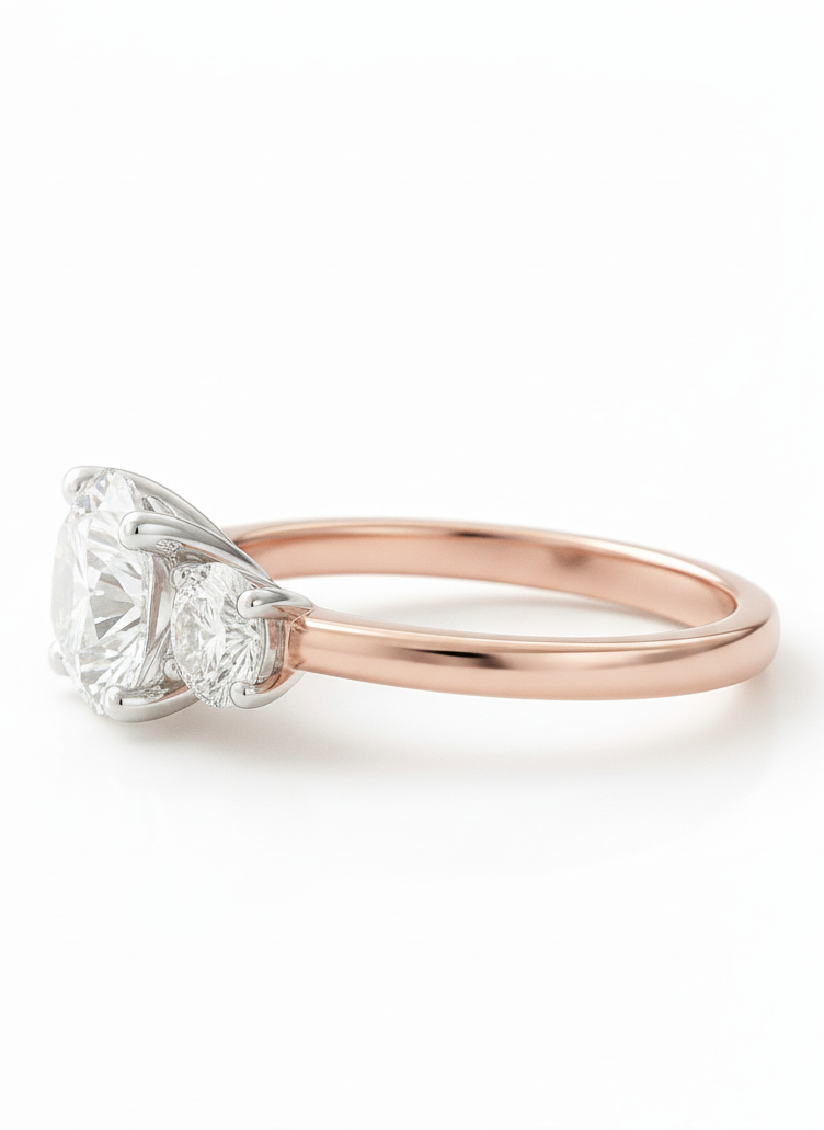 Xiaoqing 1ct Lab Diamond Ring – Fiery & Feminine - Fiona Diamonds - Fiona Diamonds
