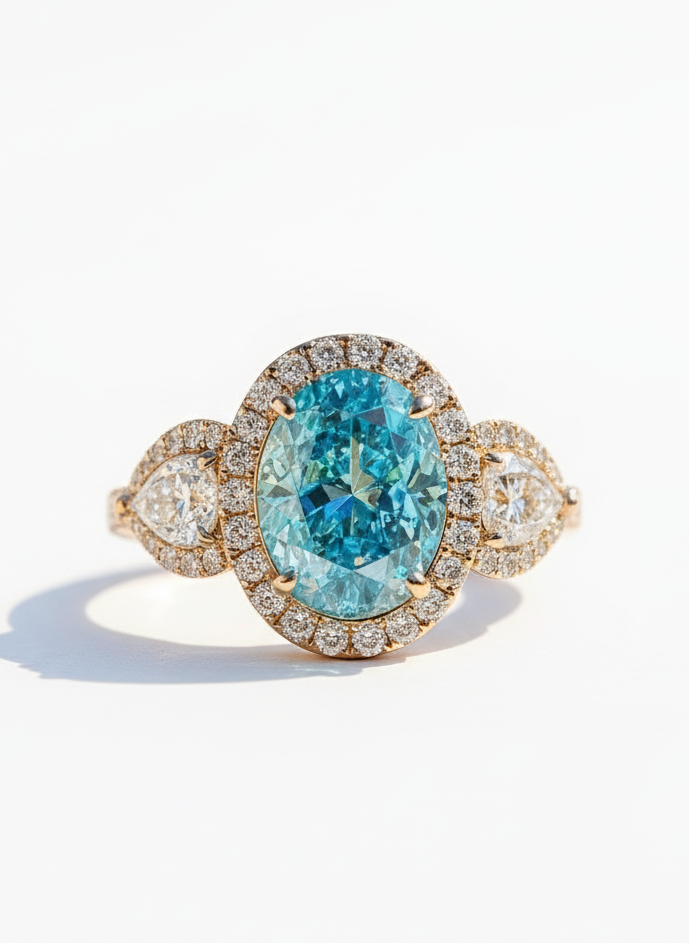 Zephyra Lab Grown Diamond Ring – Radiant & Unique