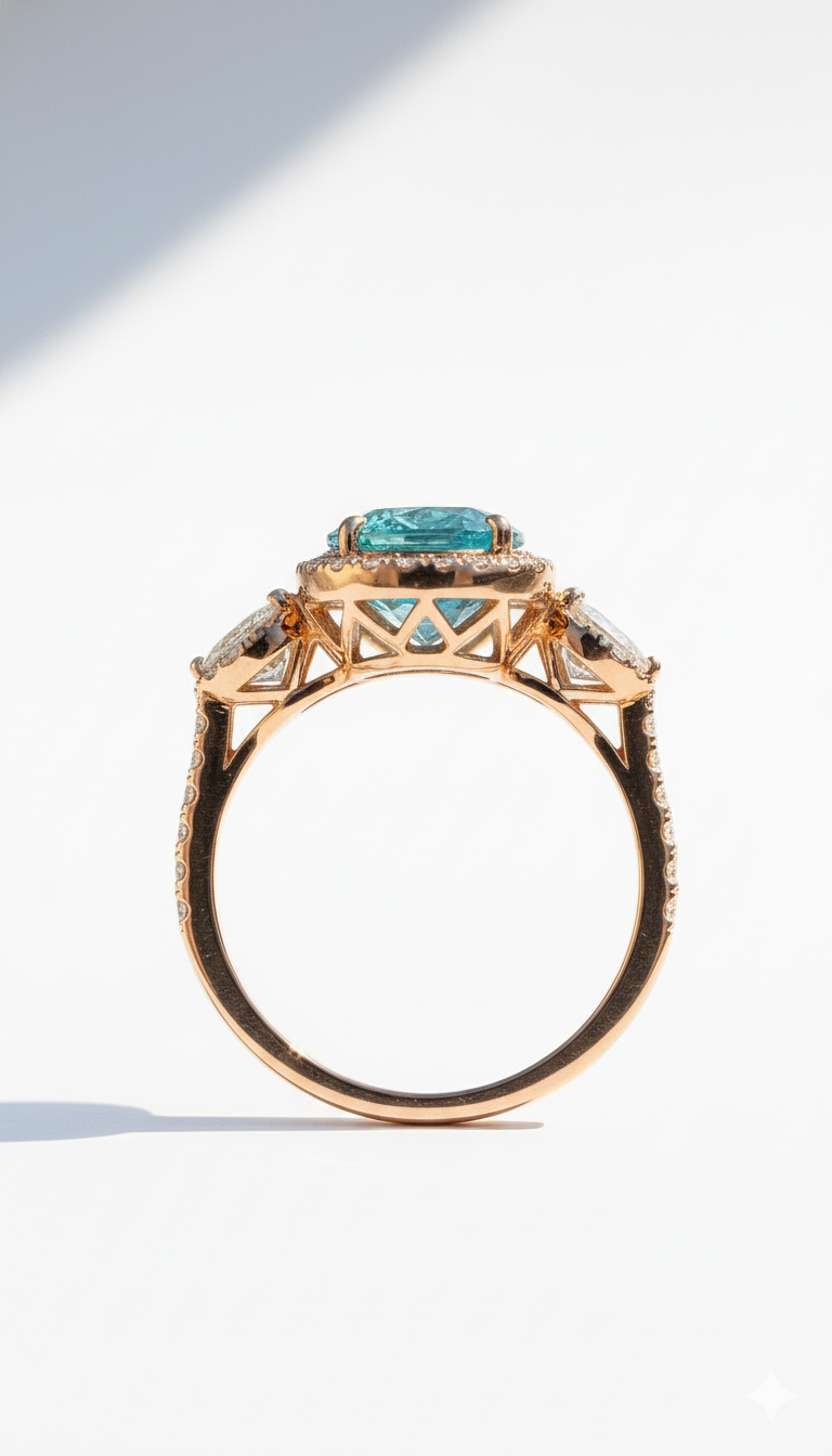 Zephyra Lab Grown Diamond Ring – Radiant & Unique