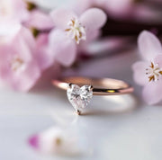 Endear 1ct Heart Lab Diamond Ring - Fiona Diamonds - Fiona Diamonds