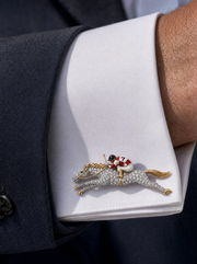 Buy Jockey Racing Lab Diamond Cufflink | Fiona Diamonds