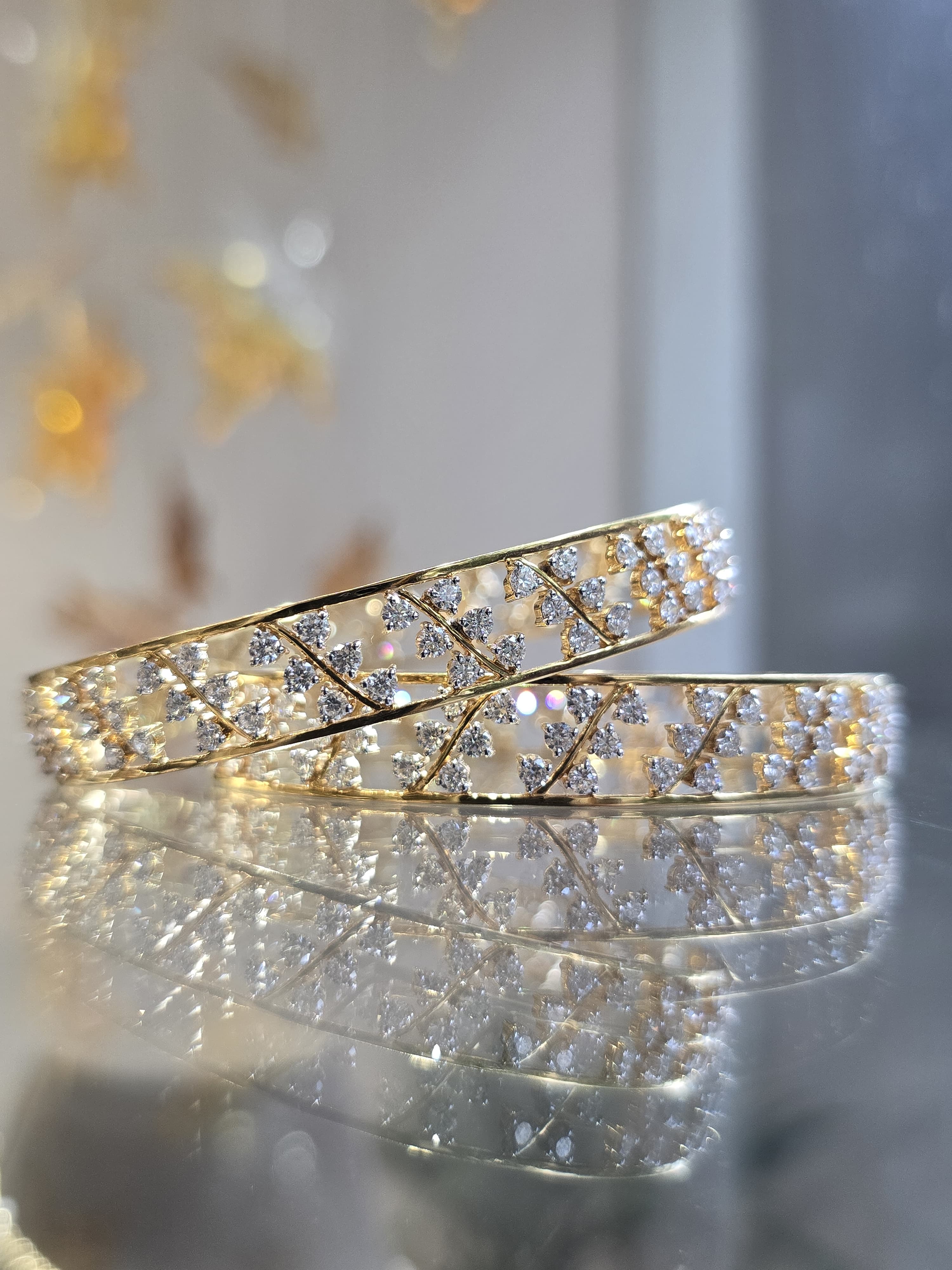Ariadne Lab Grown Diamond Bangle – Mythical Beauty, Ethical Design - Fiona Diamonds - Fiona Diamonds