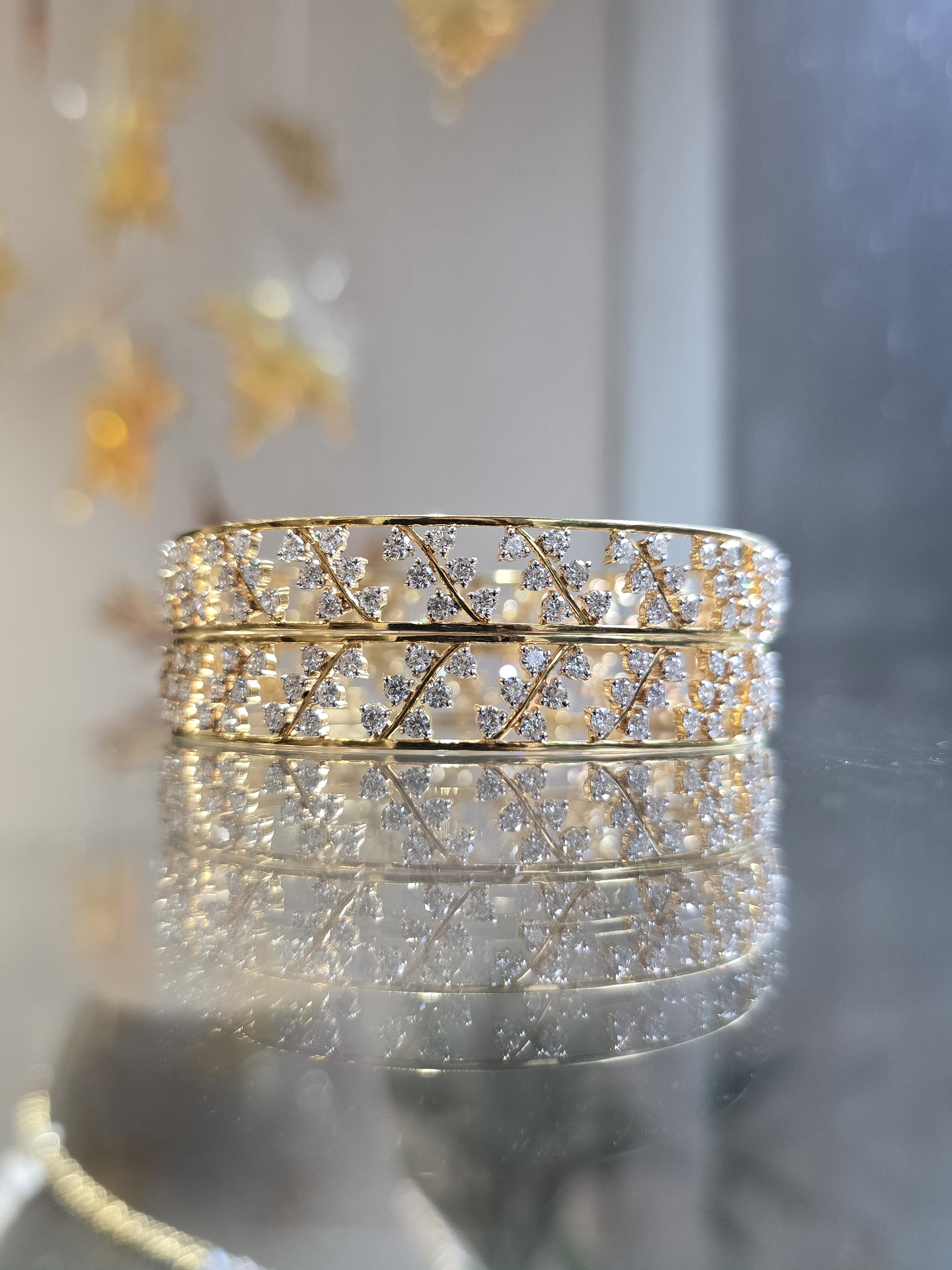 Ariadne Lab Grown Diamond Bangle – Mythical Beauty, Ethical Design - Fiona Diamonds - Fiona Diamonds