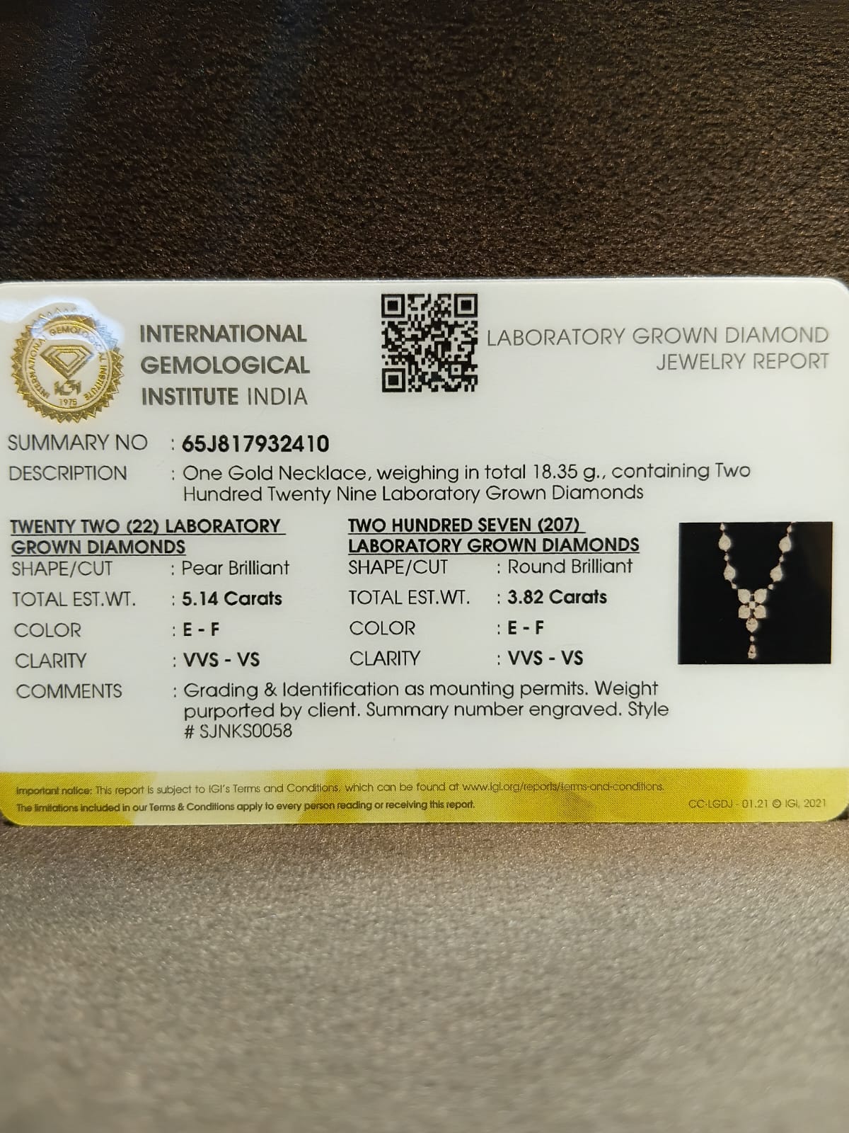 Zoravelle Lab Diamond Necklace - Graceful Luxury - Fiona Diamonds - Fiona Diamonds