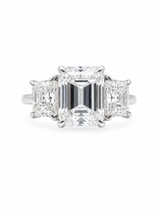 Aegis Coil 2ct Lab Diamond Three Stone Ring