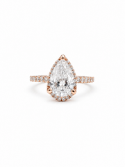 Xyphrix Band 1.79ct Lab Diamond Halo Ring